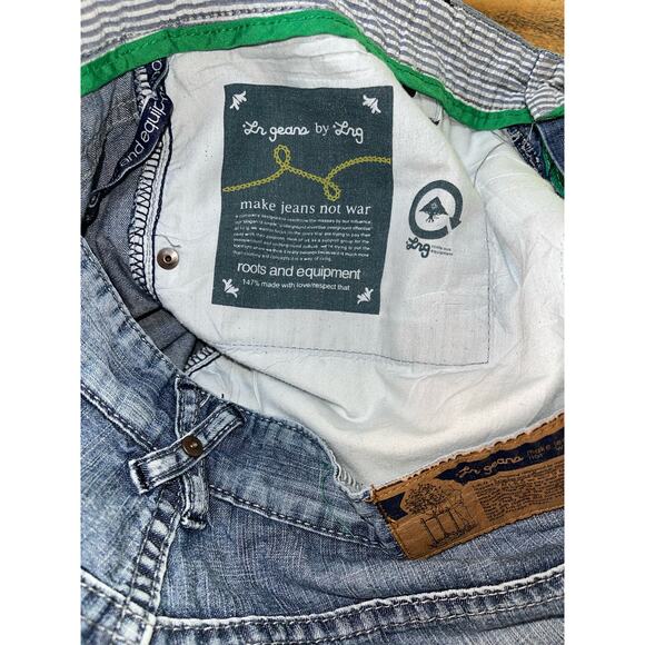 Mens LR Geans Blue Denim Lightweight Cotton Shorts Pockets Size 38 - Picture 5 of 9